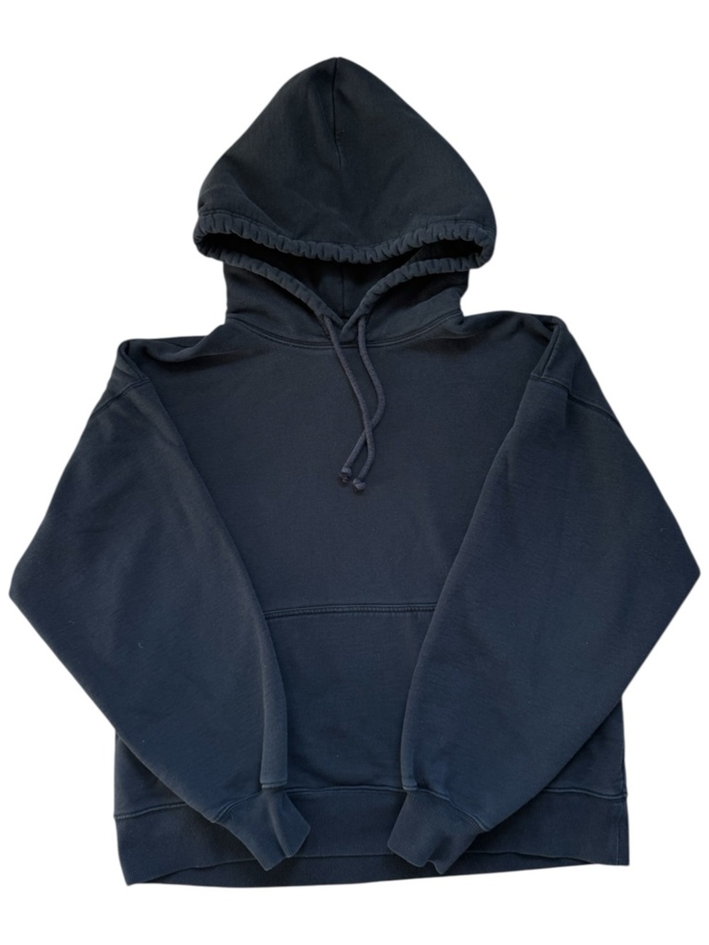 TNA Aritzia Cozy Sweatfleece Basic Hoodie Black Oversized Pullover Sweater